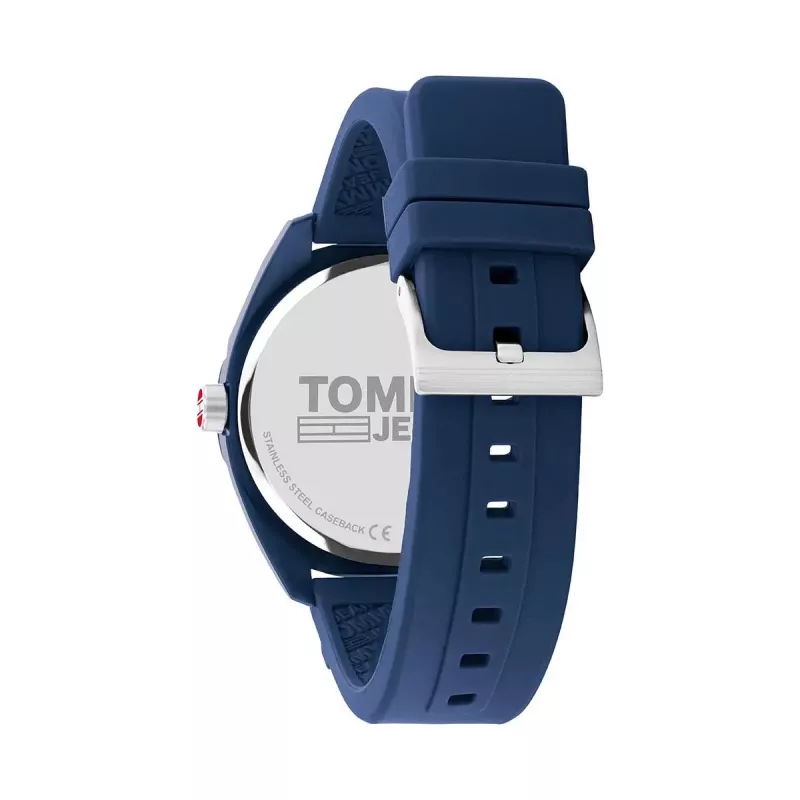 Tommy Hilfiger pánske Damon quartz hodinky 1791927 45mm, modrý ciferník, nerezový mesh remienok