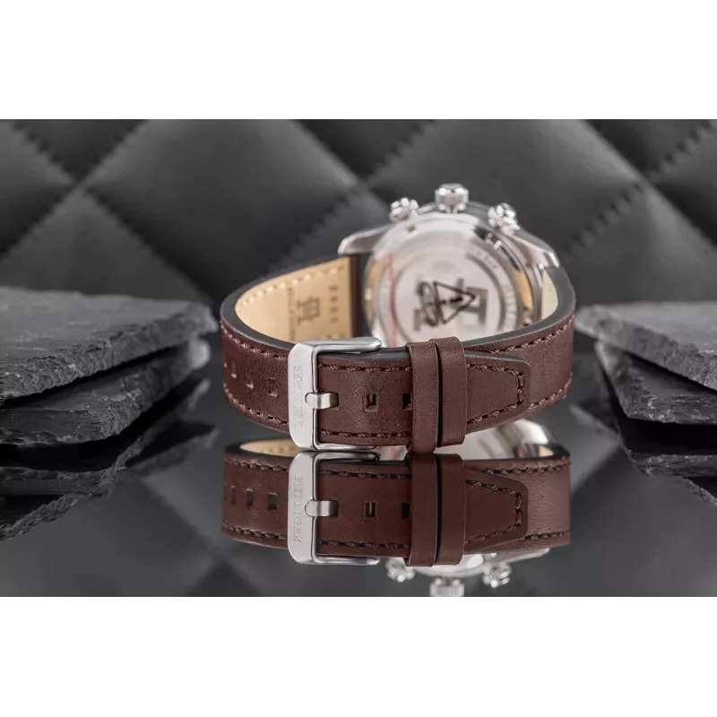 Tommy Hilfiger pánske hodinky Damon Quartz 1792163 41 mm nerezová oceľ modrý ciferník