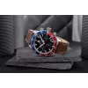 Tommy Hilfiger pánske hodinky Damon Quartz 1792166 40 mm modrý ciferník hnedá koža