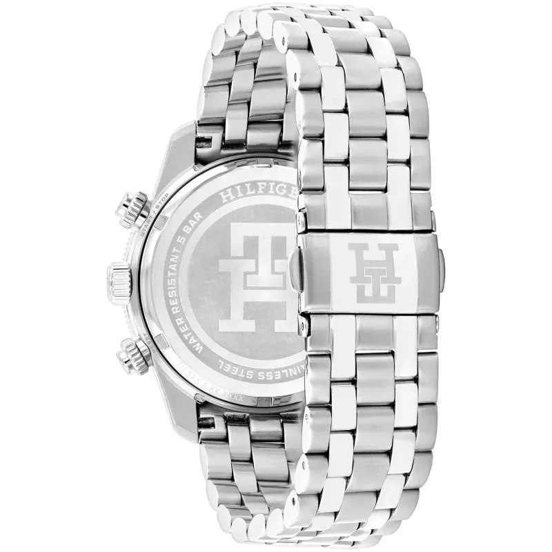 Tommy Hilfiger pánske hodinky Damon quartz 1792185 41mm modrý ciferník oceľ