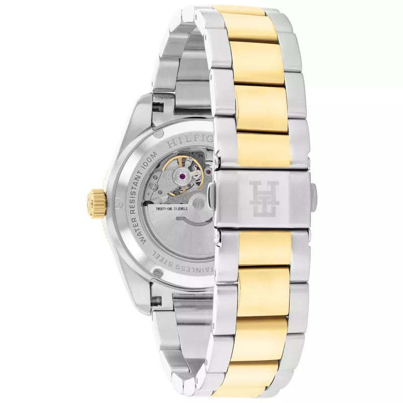 Tommy Hilfiger pánske hodinky Deacon quartz 40 mm modrý ciferník nerezový oceľový mesh
