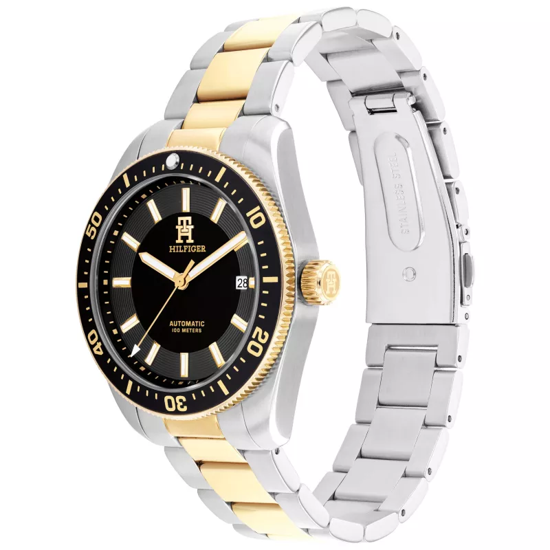 Tommy Hilfiger pánske hodinky Deacon quartz 40 mm modrý ciferník nerezový oceľový mesh