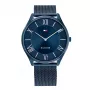 Tommy Hilfiger pánske Decker quartz hodinky 1710514 43 mm modrý ciferník hnedá koža