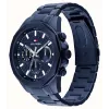 Tommy Hilfiger pánske Decker quartz hodinky 1710652 46mm modrý ciferník nerezová oceľ