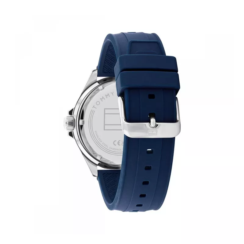 Tommy Hilfiger pánske Decker quartz hodinky 1792009 43 mm modrý ciferník nerezová oceľ