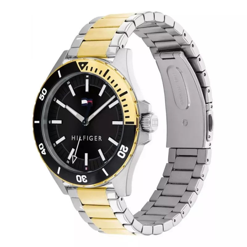 Tommy Hilfiger pánske Decker quartz hodinky 1792013 43mm modrý ciferník hnedá koža