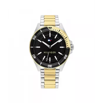 Tommy Hilfiger pánske Decker quartz hodinky 1792013 43mm modrý ciferník hnedá koža