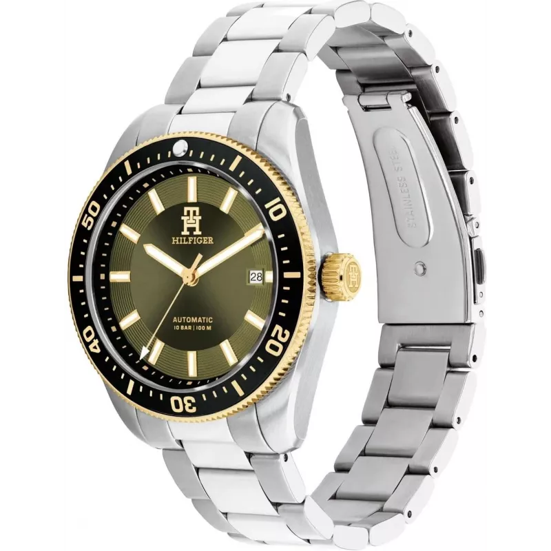 Tommy Hilfiger Pánske Decker quartzové hodinky 1792155 40mm Modrý ciferník Nerezová oceľ