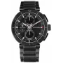 Tommy Hilfiger pánske hodinky Decker quartz 44 mm oceľ modrý ciferník hnedá koža