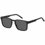Tommy Hilfiger pánske slnečné okuliare TH-2088-S-003 - čierny acetátový rám, sivé polykarbonátové šošovky, 55 mm