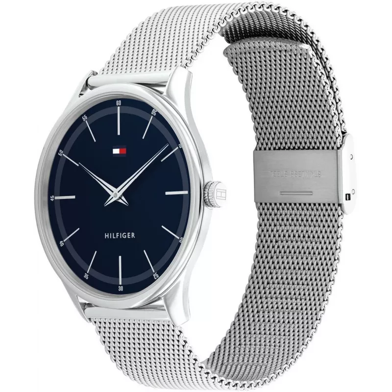 TOMMY HILFIGER pánske TH Sport quartz hodinky 40 mm modrý ciferník hnedý kožený remienok 1710468