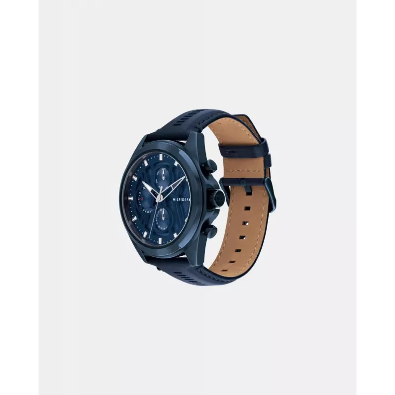 TOMMY HILFIGER pánske hodinky 1710655 48 mm nerezová oceľ modrý ciferník