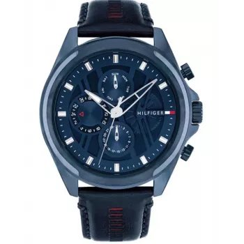 TOMMY HILFIGER pánske hodinky 1710655 48 mm nerezová oceľ modrý ciferník
