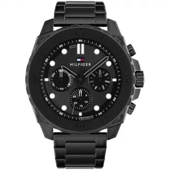 TOMMY HILFIGER pánske hodinky 1710690 49 mm modrý silikón oceľ quartz