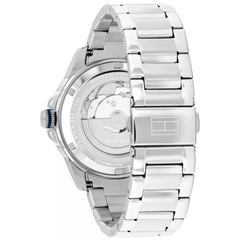 Tommy Hilfiger pánske hodinky 1710695 42mm modrý ciferník nerezové mesh