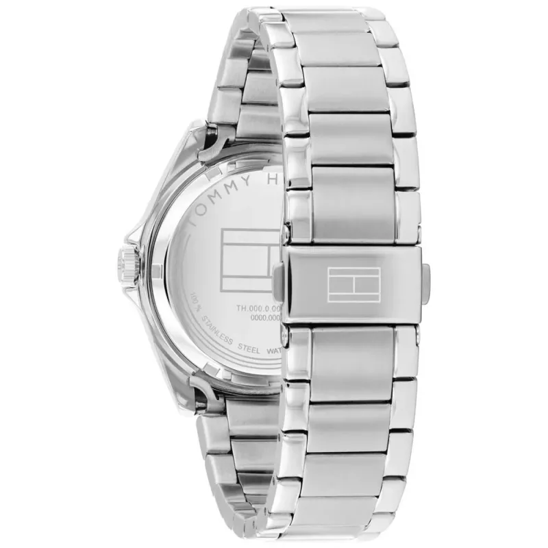 Tommy Hilfiger pánske hodinky 1710718 39 mm modrý ciferník hnedý kožený remienok
