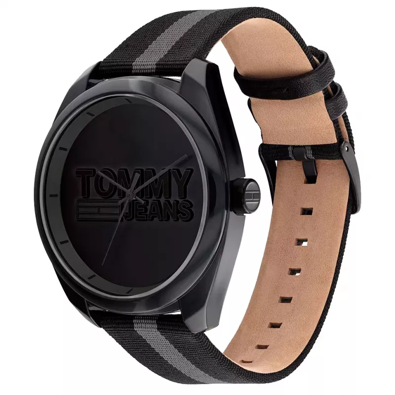 Tommy Hilfiger pánske hodinky 1792039 45 mm modrý ciferník hnedá koža