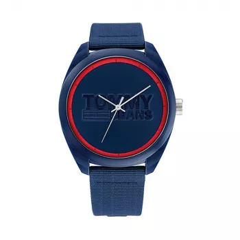 Tommy Hilfiger pánske hodinky 1792041 45 mm modrý ciferník hnedý kožený remienok