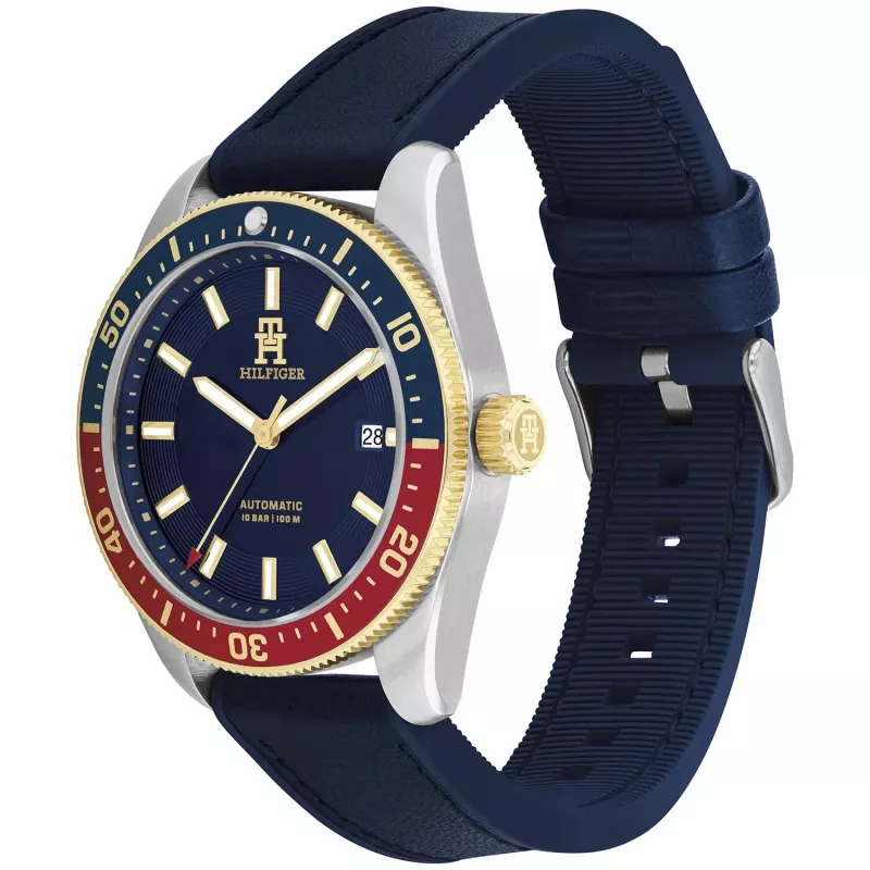 Tommy Hilfiger pánske hodinky 1792141 40mm nerez oceľ modrý ciferník