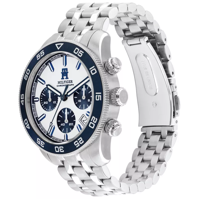 Tommy Hilfiger pánske hodinky 1792157 41mm modrý ciferník hnedá koža