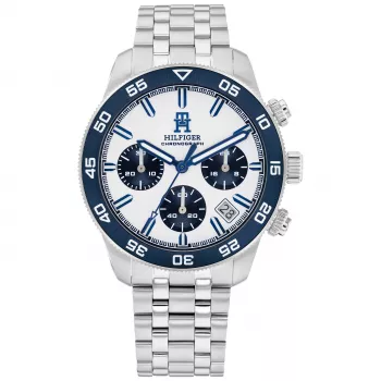 Tommy Hilfiger pánske hodinky 1792157 41mm modrý ciferník hnedá koža