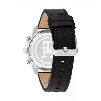 Tommy Hilfiger pánske hodinky 1792162 41mm oceľ modrý ciferník hnedá koža