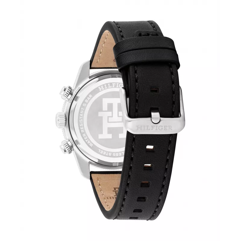 Tommy Hilfiger pánske hodinky 1792162 41mm oceľ modrý ciferník hnedá koža
