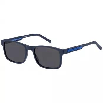 TOMMY HILFIGER TH-2089-S-FLL pánske slnečné okuliare - čierny acetátový rám so sivými polykarbonátovými sklami - 56/19/145 mm