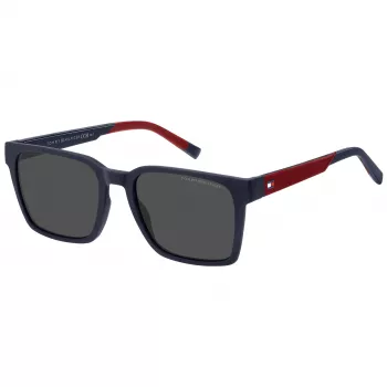TOMMY HILFIGER TH-2143-S-8RU pánske obdĺžnikové slnečné okuliare, havana, hnedé sklá, 55/19/145 mm