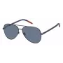 Tommy Hilfiger TJ-0008-S-FLL unisex obdĺžnikové slnečné okuliare - čierny acetátový rám, sivé polykarbonátové sklá, ochrana UV400