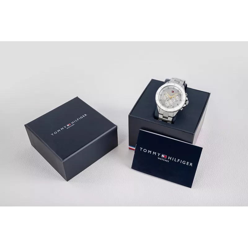 Tommy Hilfiger unisex hodinky 1782707 40mm nerezová oceľ mesh modrý ciferník