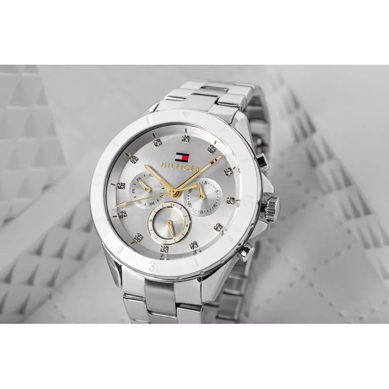 Tommy Hilfiger unisex hodinky 1782707 40mm nerezová oceľ mesh modrý ciferník