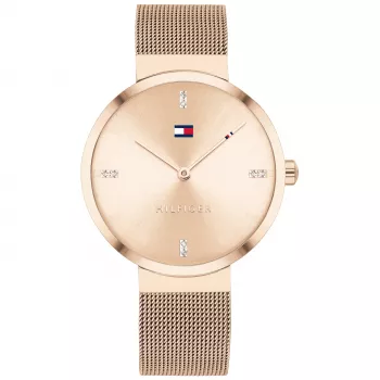 Tommy Hilfiger dámske hodinky 1782218 quartz analógové hodinky 35 mm strieborná nerezová oceľ mesh