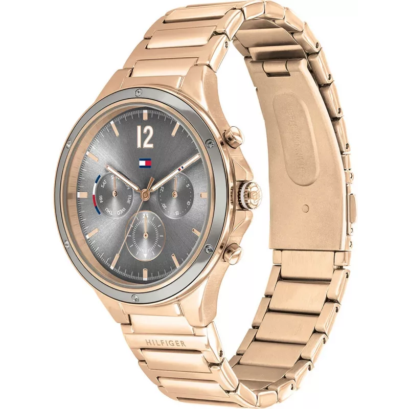 Tommy Hilfiger dámske hodinky 1782277 quartzové hodinky 38mm strieborné nerezové mesh