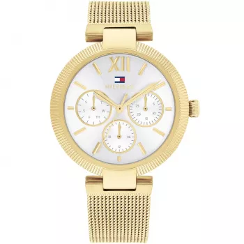 Tommy Hilfiger dámske 1782694 quartz analógové hodinky 36mm strieborná nerezová oceľ mesh