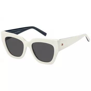 TOMMY HILFIGER dámske slnečné okuliare TH-2223-S-SZJ Havana acetát hranatý rám hnedé gradientové sklo 53/19/140 mm