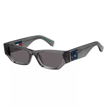 TOMMY JEANS dámske slnečné okuliare TJ-0093-S-KB7 - čierny rám, sivé šošovky, 55/18/145 mm