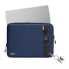 TOMTOC Defender-A13 puzdro na notebook + 14 puzdro sada (námornícka modrá)