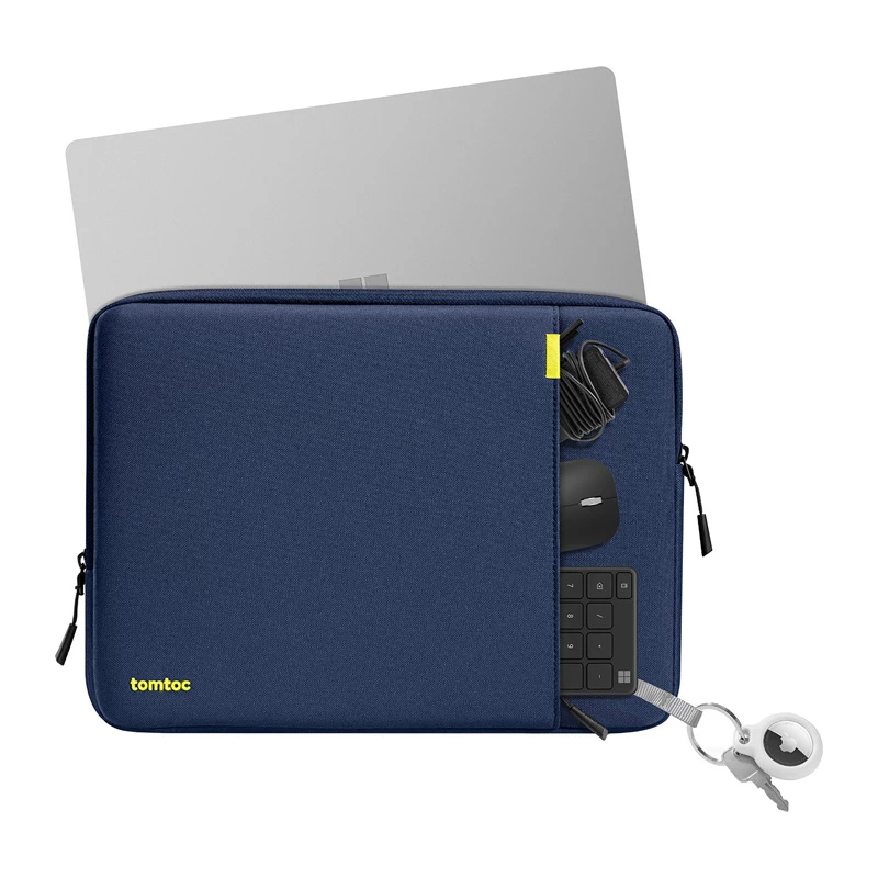 TOMTOC Defender-A13 puzdro na notebook + 14 puzdro sada (námornícka modrá)