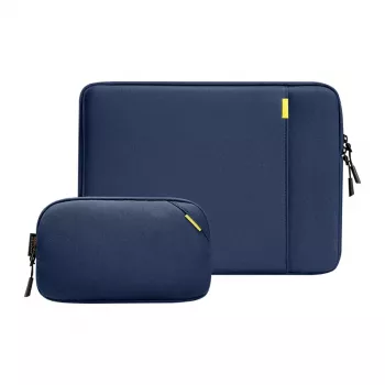 TOMTOC Defender-A13 puzdro na notebook + 14 puzdro sada (námornícka modrá)