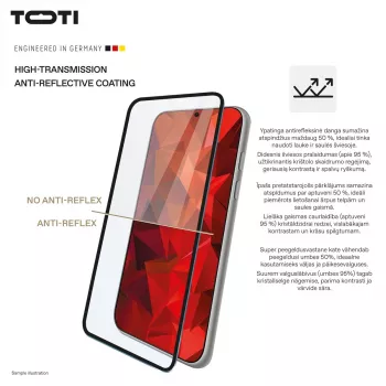 TOTI PREMIUM 3D ochranné sklo z tvrdeného skla, plné krytie pre Samsung Galaxy S25 Ultra