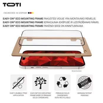 TOTI PREMIUM 3D ochranné sklo z tvrdeného skla, plné krytie pre Samsung Galaxy S25 Ultra