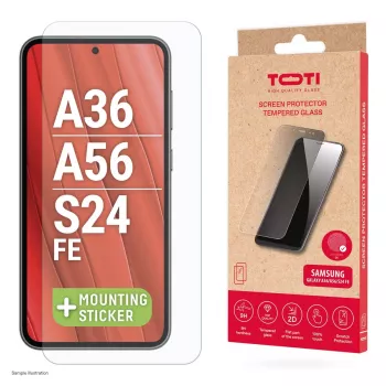 TOTI Tempered Glass 2D ochranné sklo displeja pre Samsung Galaxy A37/A57/A36/A56/S24 FE/S25 FE