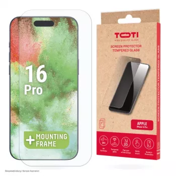 TOTI tvrdené sklo 2D ochranné sklo displeja Full Cover pre iPhone 16 Pro transparentné