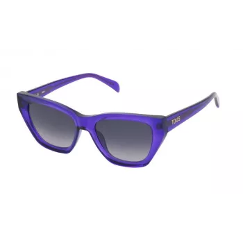 TOUS slnečné okuliare dámske STOB855303GB Havana acetát hranatý rám hnedé gradientné sklá 53mm