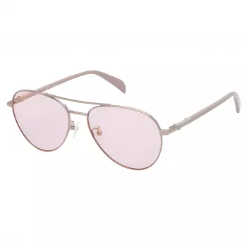 TOUS dámske slnečné okuliare STO437-560E59 Havana acetát hranatý rám gradientové sklo hnedé 56 mm