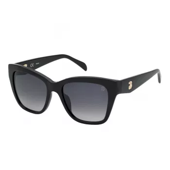 TOUS dámske slnečné okuliare STOB40-540700 - acetátový rám, polykarbonátové šošovky, UV400 ochrana, šírka šošovky 54 mm, čierna/sivá