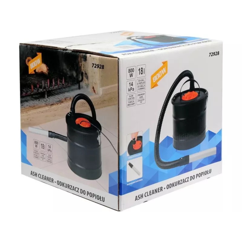 TOYA 72928 Vysávač popola 1200 W 20 L nerez