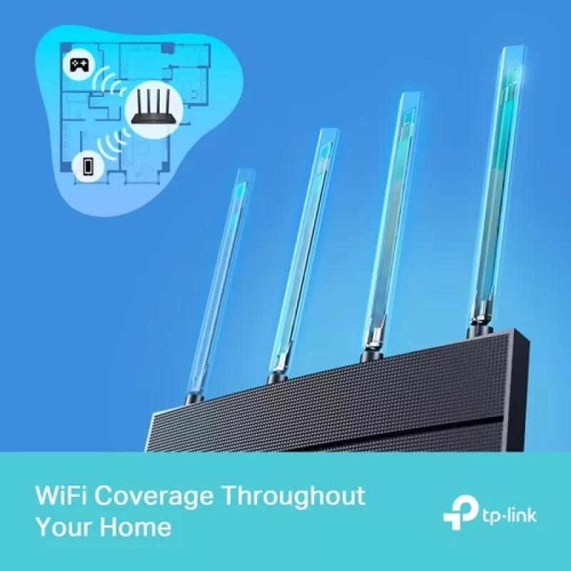 TP-Link Archer AX18 dvojpásmový gigabitový bezdrôtový smerovač (2,4 GHz / 5 GHz), čierny