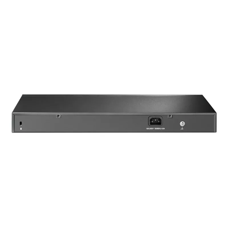 TP-Link JetStream 28-port Gigabit Smart PoE+ switch s 24-PoE+ portami a 4 SFP slotmi
